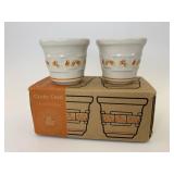 NIB USA Candy corn votive set