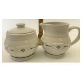 USA blue sugar and creamer gently used condition