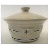 USA blue small covered dish gently used condition
