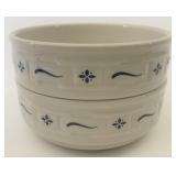 USA blue stackable cereal bowls gently used