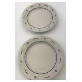 USA blue bread plates gently used condition