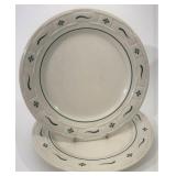 USA green dinner plates gently used condition