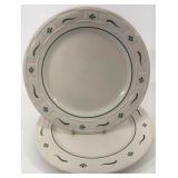 USA green dinner plates gently used condition