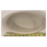 Ivory small oval serving bowl