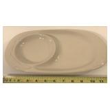 Ivory soup and sandwich plate