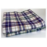 Set of two woven traditions plaid 76 inch