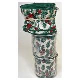 Traditional Holly wired ribbon
