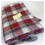 4x6 Paprika plaid tablecloth