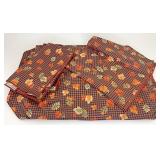 Fall gingham placemats and napkins