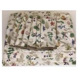 Botanical fields placemats and napkins small