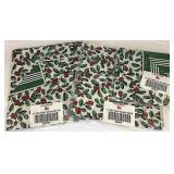 Traditional Holly table squares 12 inch 17 inch