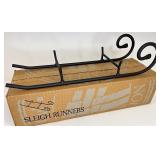 Wrought iron Sleigh runners