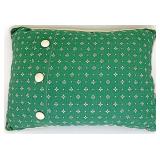 Traditional green pillow