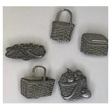 Pewter magnets