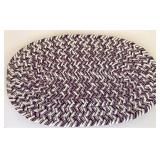 Oval braided trivet