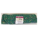 Emerald vine braided rug
