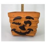 Bright orange desk pal with jack-o