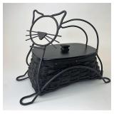 Black cat with Protector and lid