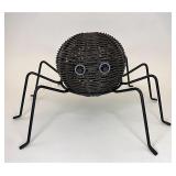 Outdoor spider with wrought iron legs