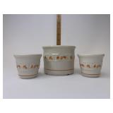 USA Candy corn crock and votive cups