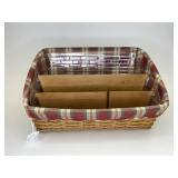 Longaberger Desktop w/liner, protector & divider