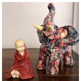Royal Doulton boy and elephant both have repairs