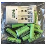 Rechargeable batteries and charger