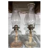 Pair of oil lamps