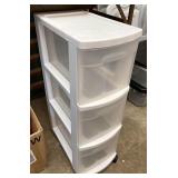 Three drawer storage organizer