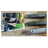Three utility knives
