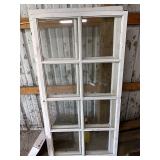 Two wood framed windows