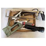 Vice grips stapler hacksaw and more