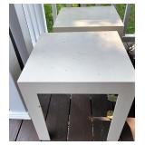 Two plastic tables