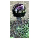 Purple gazing ball
