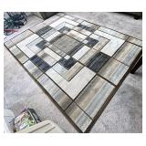 5 x 7 modern area rug with under pad