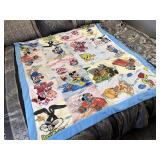 Disney and Looney Tunes nodded baby quilt
