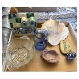 Snowman Decour large conch shell glassware and