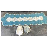 Table runner and hankies