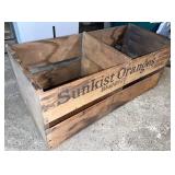 Sunkist oranges crate