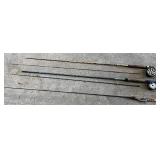 Vintage fishing poles