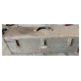 Metal toolbox with miscellaneous tools