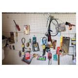 Contents of wall to include oil filter wrench is