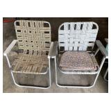 2 webbed chairs