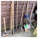 Long handled tool lot