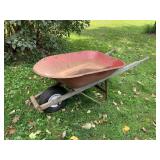 Metal wheelbarrow
