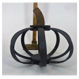 Pewter small bent wood pumpkin