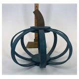 Teal small bentwood pumpkin