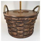 CC Antiqued medium bushel with Protector and lid