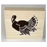 Wooden block turkey