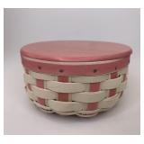 Pink 5 inch round keeping with protector & lid